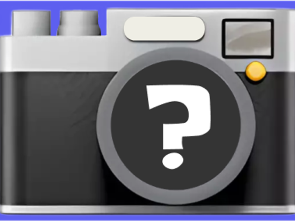 Camera with question mark